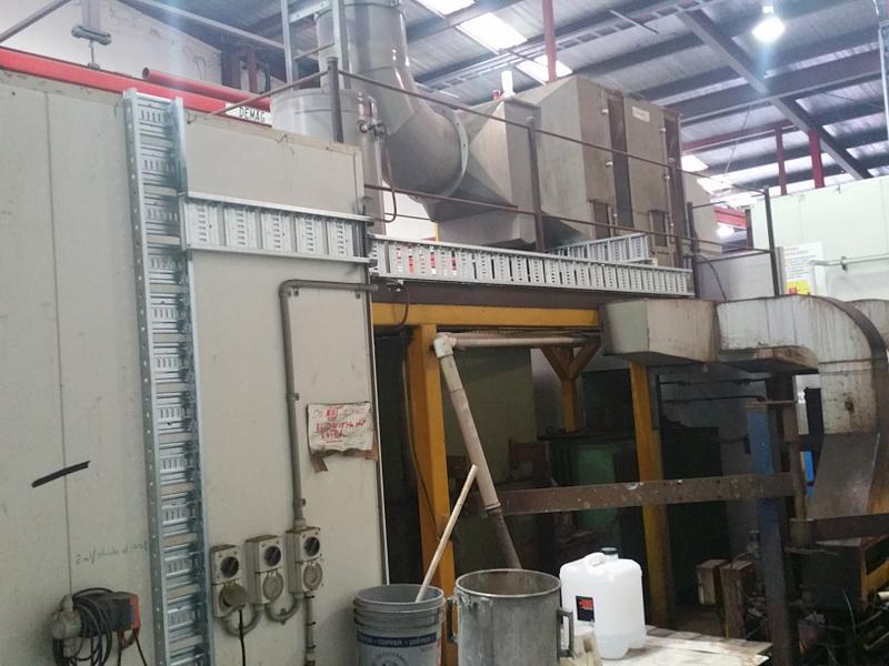 Cable tray installation in factory premises