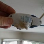 Ceiling downlight transformer heat damage