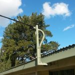Overhead power attachment supplied by the customer