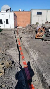 Underground cable installation