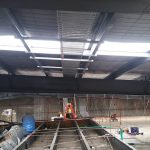 Factory internal roof access view