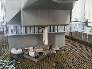 Cable tray installation position as needed