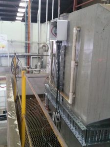 Cable tray installation for industrial customer