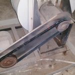 Extraction fan belts replaced and correctly realigned