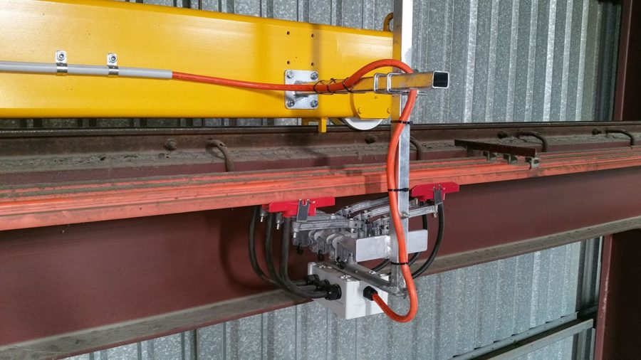 Power supply for crane long travel