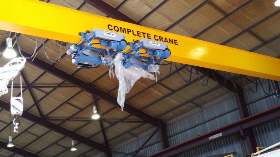 Close up view of traverse assemblies